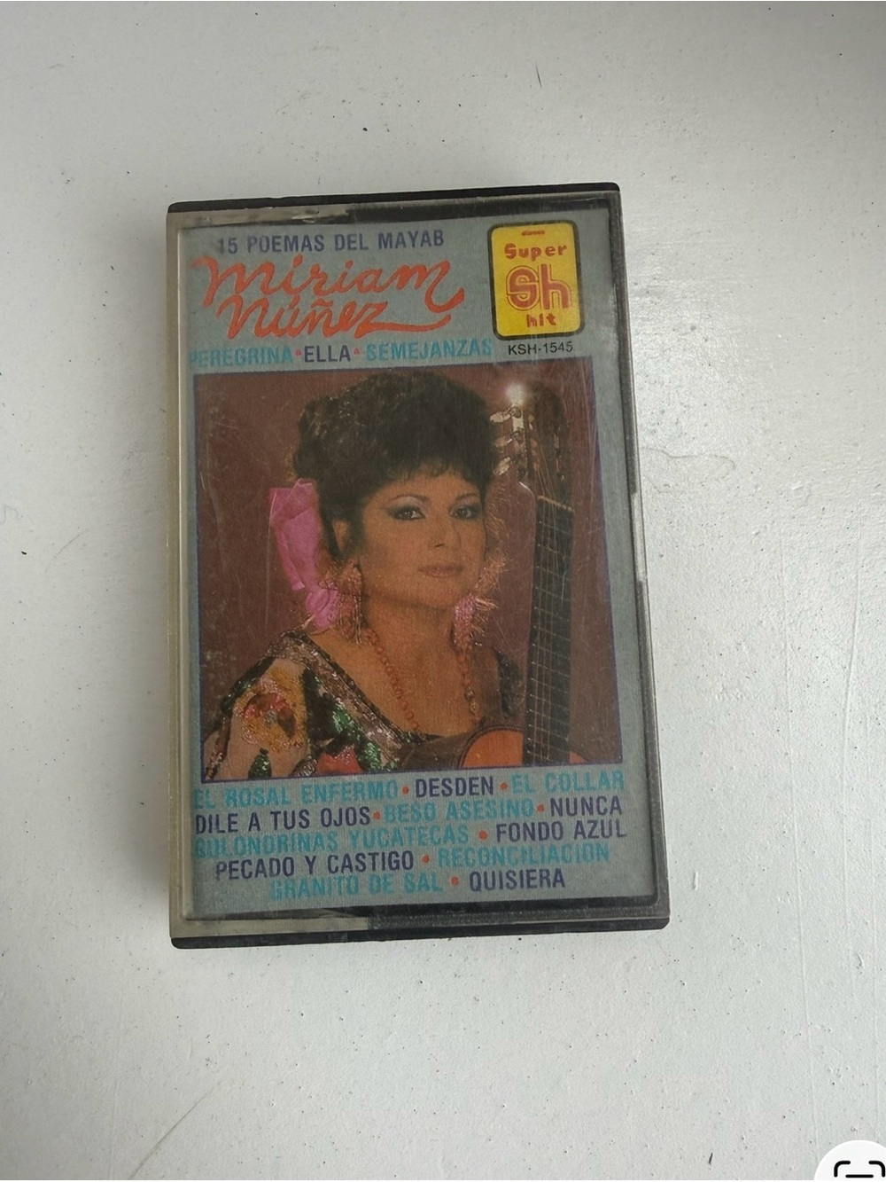 Miriam Nuñez Vintage Cassette Tape - Pink Accent Artwork